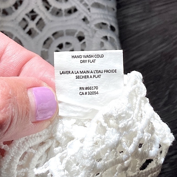 ANTHROPOLOGIE • DELETTA • White Embroidered Lace Cutout Tank Top • Size XS/S - Picture 8 of 15